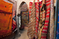  The experience of buying a rug in Marrakech, Morocco, is as much fun as having the souvenir when you get back home. Photo courtesy of www.visitmorocco.com/moroccan. 