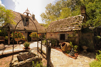  An animatronic teacher and his pupils tell the story of the Oldest Wooden School House in St. Augustine, Florida. Photo courtesy of Victor Block. 
