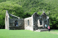  The Thomas Cottle Church, built in 1822, operated as the first integrated church on Nevis Island. Photo courtesy of Victor Block. 