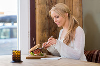  The practice in Norway is to eat a sandwich with a fork and knife. Photo courtesy of Dreamstime.com/Tyler Olson. 
