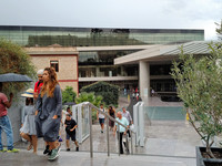 . The new Acropolis Museum in Athens, Greece, offers glass floors that provide looks at ancient housing beneath visitors' feet. Photo courtesy of Athena Lucero.