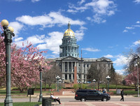  Denver's state Capitol gleams under a copper dome to which gold leaf was added in 1908 in honor of the state's gold rush. Photo courtesy of Lesley Sauls. 