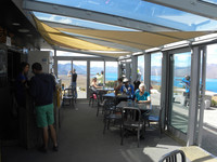  Visitors en route to the Earth and Sky Tour on Mount John in Lake Tekapo on the North Island of New Zealand enjoy refreshments at the Astro Cafe. Photo courtesy of Bill Neely. 