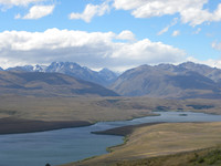  From Mount John in Lake Tekapo on the North Island of New Zealand it is possible to get spectacular views of the surrounding Southern Alps and lakes of MacKenzie Southern Basin Flats. Photo courtesy of Bill Neely. 