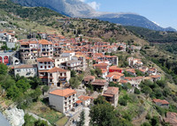 . The cosmopolitan mountain town of Arachova, gateway to Delphi, sits on the side of Greece's Mount Parnassus. Photo courtesy of Athena Lucero. 