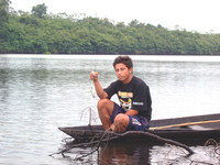  Railson is a 17-year-old boy who lives and fishes in Brazil's Amazon basin. Photo courtesy of Victor Block. 