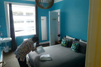 Many hostels now offer private rooms, such as this one in San Francisco. Photo courtesy of Stuart Wasserman.