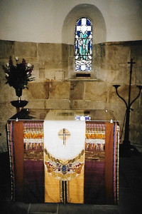  This altar is in St. Margaret's Chapel at Edinburgh Castle, which has capacity for only 20 worshippers. Photo courtesy of Sharon Whitley Larsen. 