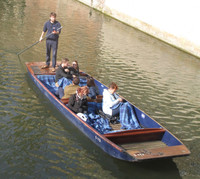  A visit to Cambridge, England, might include punting down the River Cam. Photo courtesy of Robert Selwitz. 