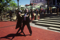 Street performers entertain crowds at the Victoria and Albert Waterfront in Cape Town, South Africa. Photo courtesy of Halina Kubalski.