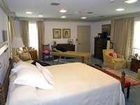 President Lyndon Johnson suffered a fatal heart attack in this bedroom at his Texas White House 45 years ago on Jan. 22. Photo courtesy of National Park Service/Russ Whitlock.</p>
<p>