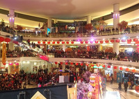 A crowd gathers at Aberdeen Center in Richmond, British Columbia, Canada, for a Chinese New Year performance. Photo courtesy of Athena Lucero.