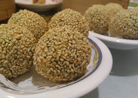 . A dim sum meal at Fisherman's Terrace in Richmond, British Columbia, Canada, ends with sweet sesame balls. Photo courtesy of Athena Lucero.