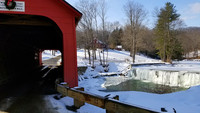 The covered bridge in Green River Village tells visitors they have arrived in Vermont. Photo courtesy of Jim Farber.