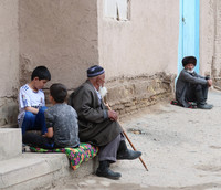  Locals pass the time in Khiva, Uzbekistan. Photo courtesy of Barbara Selwitz. 