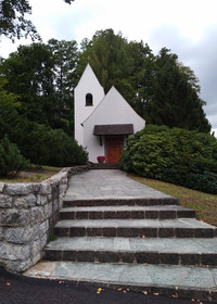  Audrey Hepburn and Mel Ferrer were married at the Burgenstock Chapel in Switzerland. Photo courtesy of Athena Lucero. 