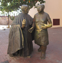  This statue of St. Pedro Claver is one of the most-loved and most-touched in Cartagena. Photo courtesy of Barbara Selwitz. 