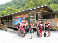  River rafters conduct a gear check before heading out on Tennessee's Pigeon River. Photo courtesy of Bill Neely. 
