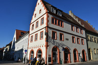 The picturesque historic area in Volkach, Germany, features 17th-century buildings and cobblestone streets. Photo courtesy of Candyce H. Stapen.