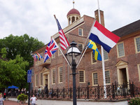  The Old Courthouse in New Castle, Delaware, built in 1732, was the scene of the trial of abolitionist Thomas Garrett. Photo courtesy of Victor Block. 