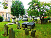  The cemetery at the Immanuel Episcopal Church in New Castle, Delaware, is the resting place for many of the people who fought in American wars. Photo courtesy of Fyllis Hockman. 