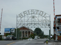  A historic sign welcomes visitors to Bristol, Tennessee. Photo courtesy of Steve Bergsman. 