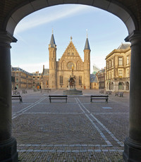  This famous arched gate leads to the Binnenhof and Knights' Hall, sites of official ceremonies in The Hague, Netherlands. Photo courtesy of The Hague Marketing Bureau. 