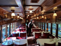 Lunch aboard the Eureka Springs & North Arkansas Railway is a treat for anyone who enjoys trains. Photo courtesy of Eureka Springs & North Arkansas Railway.
