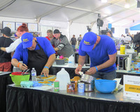 Competitors race against the clock to get their dishes turned in on time at the 2018 World Food Championships in Orange Beach, Alabama. Photo courtesy of Victor Block.