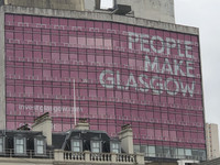 The city of Glasgow, Scotland, adopted the motto "People Make Glasgow" in 2013. Photo courtesy of Candyce Stapen.
