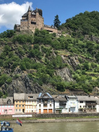  Breathtaking views of castles, terraced vineyards, medieval ruins and fairytale villages greet passengers taking a cruise on the Rhine River. Photo courtesy of TheFiftyPlusLife. 