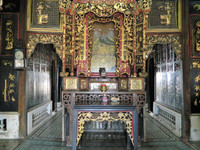  This entryway is the first part of "The Lover's House" visitors see in Sa Dec, Vietnam. Photo courtesy of Steve Bergsman. 