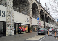 . In Switzerland's Zurich West, the 36 arches of 19th-century viaduct are cleverly repurposed to house restaurants and independent shops. Photo courtesy of Athena Lucero. 