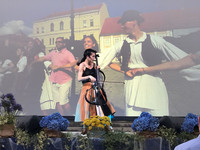 Ana Rucner performs a cello concert for passengers of the Azamara Pursuit in Split, Croatia. Photo courtesy of Candyce Stapen.