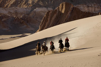 The hotel explora in Chile's Atacama Desert arranges outdoor activities such as horseback-riding for its guests. Photo courtesy of Explora Atacama.