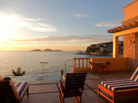 The view from the terrace at Casa Lucila hotel in Mazatlan, Mexico, offers guests the opportunity to relax with a view of the Pacific Ocean. Photo courtesy of Stuart Wasserman.