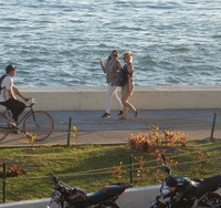  Joggers and bicyclists enjoy the Malecon in Mazatlan, Mexico. Photo courtesy of Stuart Wasserman. 