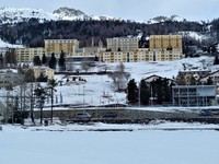 Originally a 12-room inn, the majestic Kulm Hotel overlooks Lake St. Moritz. Photo courtesy of Athena Lucero.