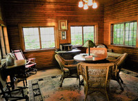  The family room at the O'Neill summer home, Monte Cristo House, in New London, Connecticut, was the backdrop for plays that included "Long Day's Journey Into Night." Photo courtesy of Steve Bergsman. 