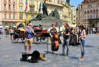  Street musicians play for visitors to Prague. Photo courtesy of Victor Block. 