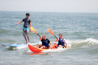 Kayaking and surfing are popular water activities at Virginia Beach. Photo courtesy of Virginia Beach Tourism.