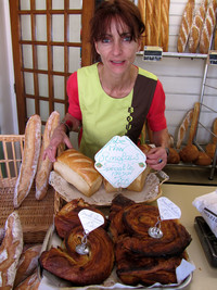  Gatteville bakery sells delicious flat, flaky French pastries a few miles from Barfleur on the northeastern coast of Cotentin Peninsula, La Manche County, Normandy. Photo courtesy of Patricia Woeber. 