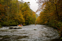 Combine whitewater thrills and Southern fall foliage with a rafting trip. Photo courtesy of Great Freedom Adventures.
