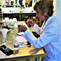  The author perfects her own perfume at Tijon Parfumerie and Boutique on the French island of St. Martin. Photo courtesy of Victor Block. 