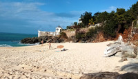  Beautiful white sand beaches augment the cultural experiences to be had on the island of St. Martin-Sint Maarten. Photo courtesy of Victor Block. 
