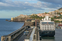  An Azamara ship docks at a port of call in Portugal. Photo courtesy of iStock. 