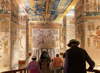  The tombs in Egypt's Valley of the Kings and Valley of the Queens have many rooms, all of them covered in intricate original paintings. Photo courtesy of Phil Allen. 