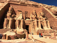  The temple of Ramses II in Abu Simbel, Egypt, was completely taken apart and moved to higher ground when the Aswan High Dam was constructed and Lake Nasser was flooded. Photo courtesy of Phil Allen. 