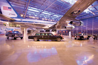  The Air Force One on which President Ronald Reagan and other presidents flew sits amid a motorcade of vehicle from that era at the Ronald Reagan Presidential Library and Museum near Los Angeles, California. Photo courtesy of John Murtorano. 