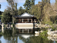  A teahouse welcomes visitors to the Chinese Garden at the Huntington Library, Art Museum and Botanical Gardens in San Marino, California. Photo courtesy of Bill Neely. 